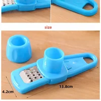 ขิงกระเทียม Crusher กดกระเทียมบดเครื่องขูดเครื่องตัด Peeler คู่มือกระเทียม Mincer สับกระเทียมเครื่องมืออุปกรณ์ครัว 5