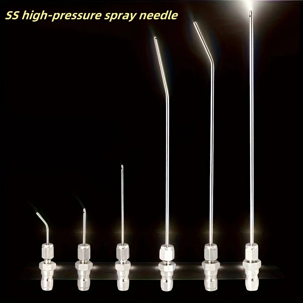 High Pressure Cleaning Needle Nozzle, 1/4" Quick Connect, Slim Design for Deep Cleaning AC & Car Washer Tanks 2