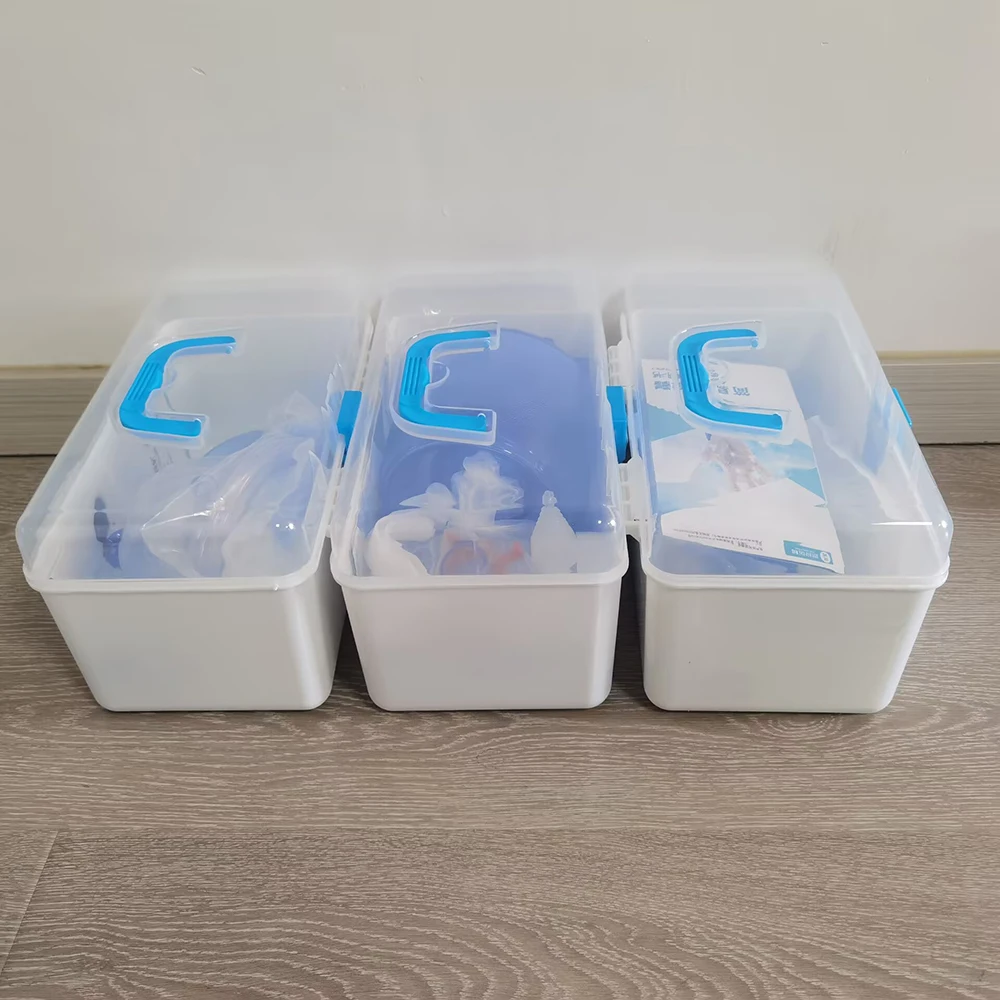 Artificial Resuscitator Emergency Ambu Bag Manual Resuscitator for First Aid Training Veterinary Device