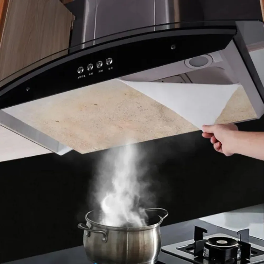 Disposable Non-woven Paper Grease Oil-Absorbing Cooker Hood Filter 5/10M