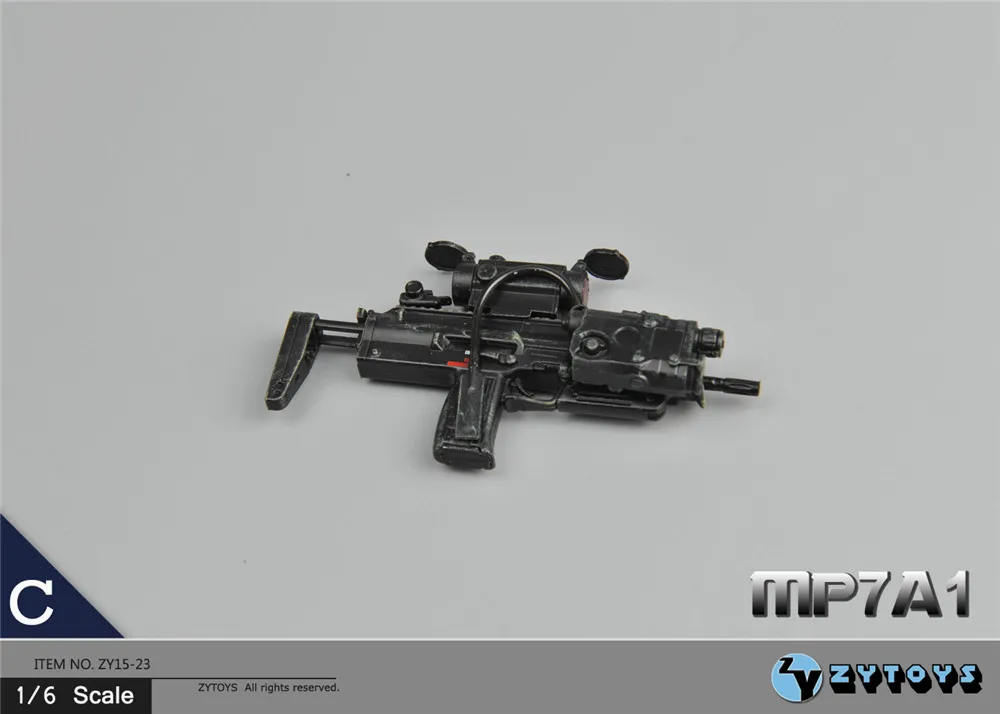 ZYTOYS ZY15-23 1/6 Scale German Soldier Military Weapons MP7A1