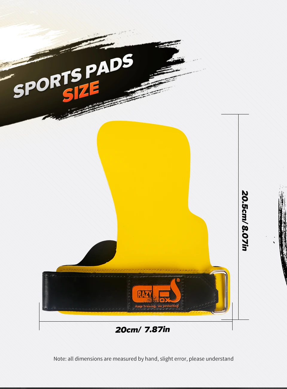 Description Picture 4 of itemWeight Lifting Grips Heavy Duty Straps Alternative Power Lifting Hooks for Deadlifts Neoprene Padded Wrist Support Calleras