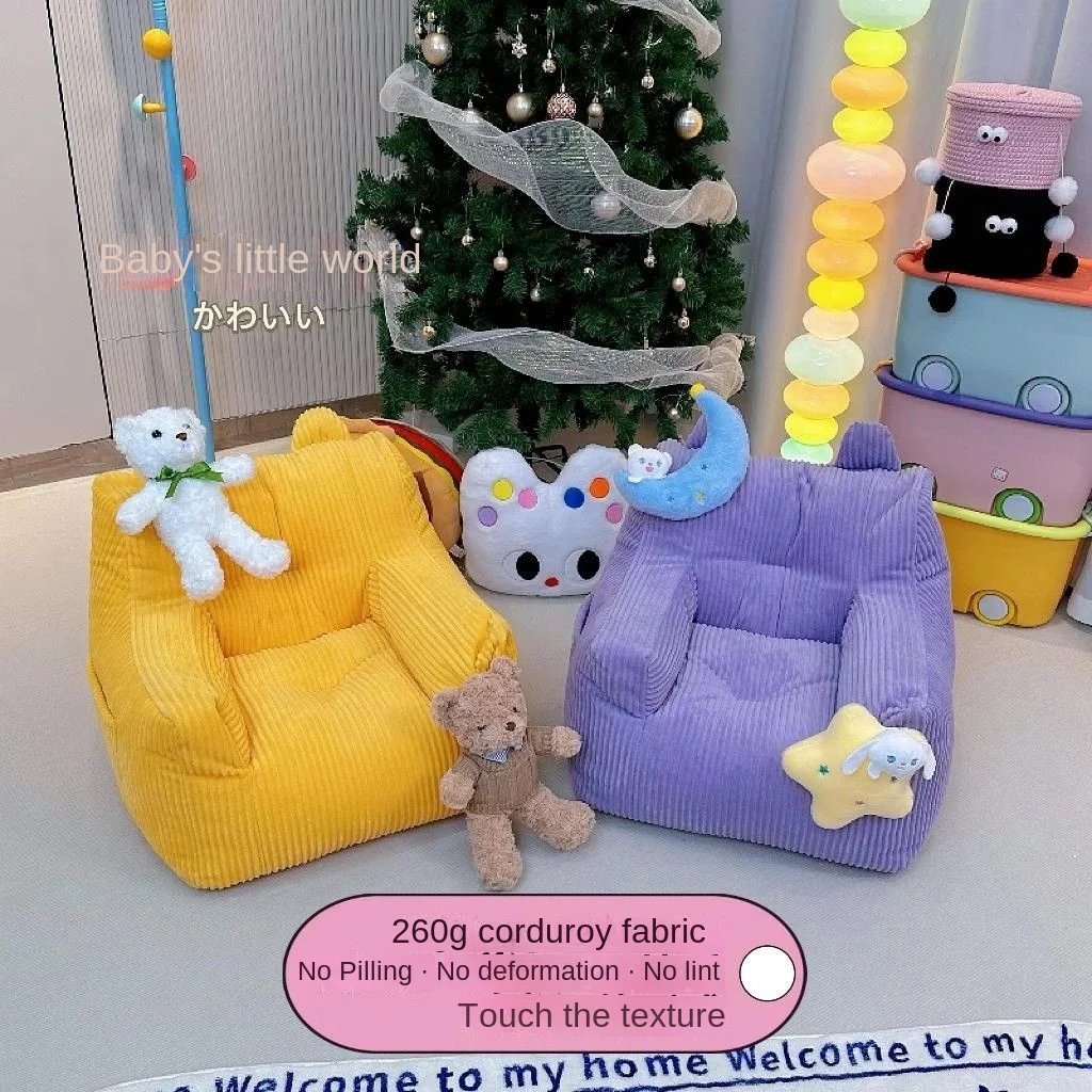 Children Sofa Single Sofa Chair OMGD Children&rsquo;s Couch Lazy Living Room Baby Reading Cartoon Cute Girl Sofa Chair Child Home Internet Celebrity