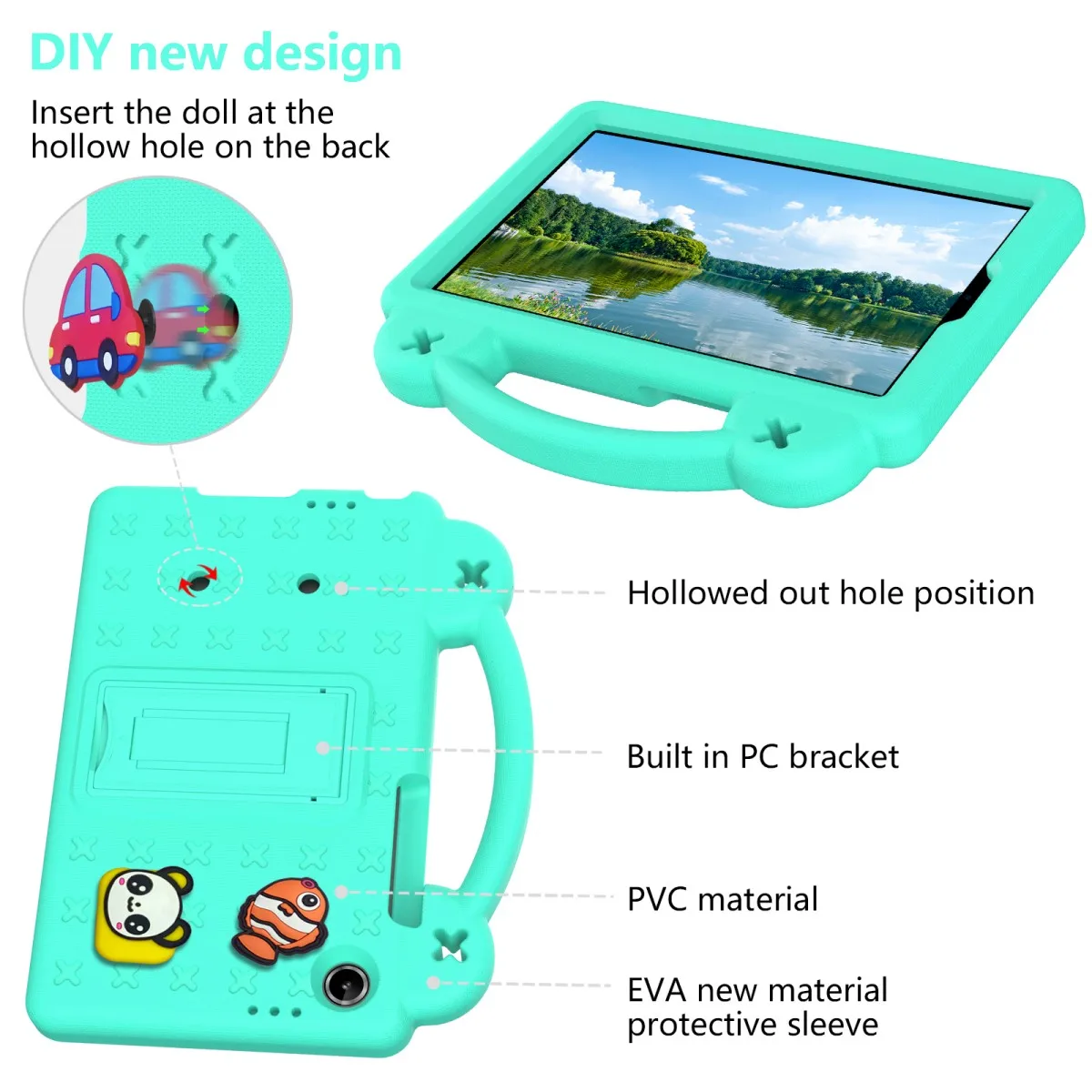 EVA Bracket Protective Case with Vertical Handheld Cover