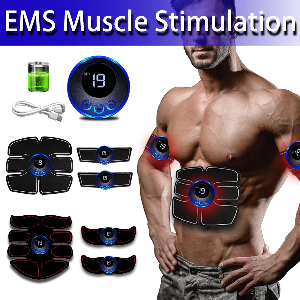 Abdominal Muscle Stimulator EMS Massager Buttocks Hip Trainer  Electrostimulation Machine Home Gym Muscle Toner Body Slimming - AliExpress