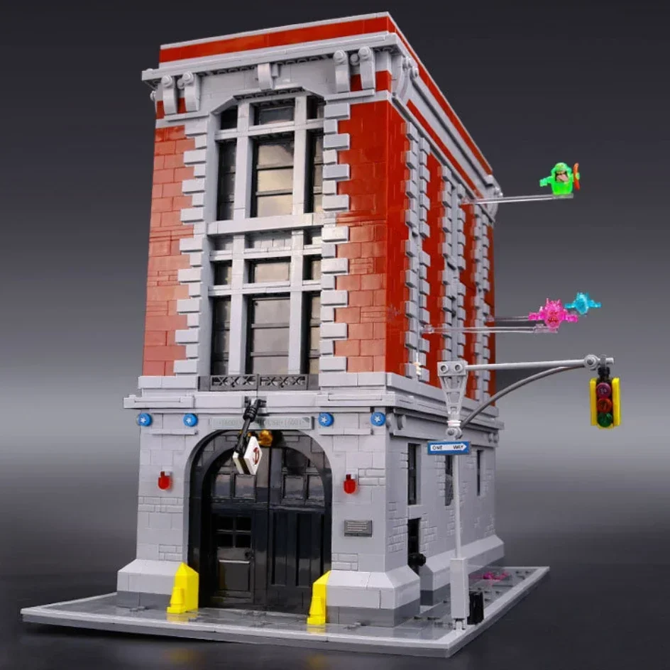 Street View Firehouse Headquarters Building Blocks Set