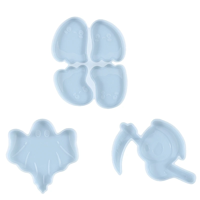 

Crystal Skull Spooky Silicone Mold Clown Skeleton Resin Mold DIY