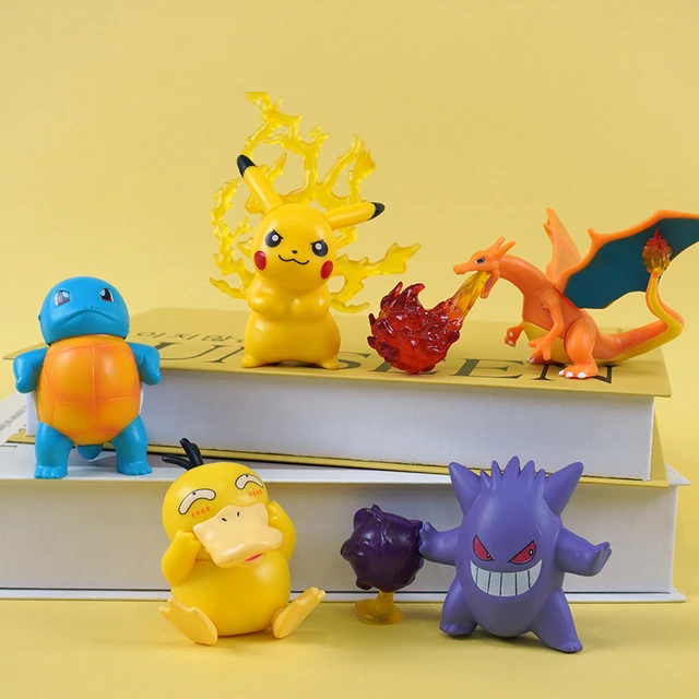 Figurines d'Action de Dessin Animé Pokémon pour Enfant, Poupées Pikachu,  Charizard, SLaura tle, Psyresines, Gengar, Modèle de Jouets, Cadeau d'Anniversaire,  5 Pièces/Ensemble - AliExpress