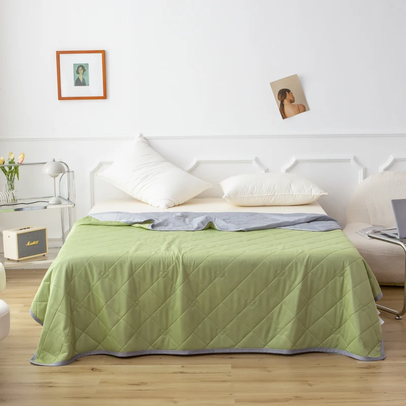 

Одеяла из полыни, летние одеяла для кровати, однотонное домашнее постельное белье в стиле пэчворк, текстиль, 150*200 см, одеяло для мороженого, класс А, тонкое одеяло, Новинка