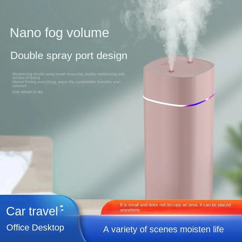 Dual Nozzle Ultra Quiet Humidifier - Large Mist Portable Moisturizer