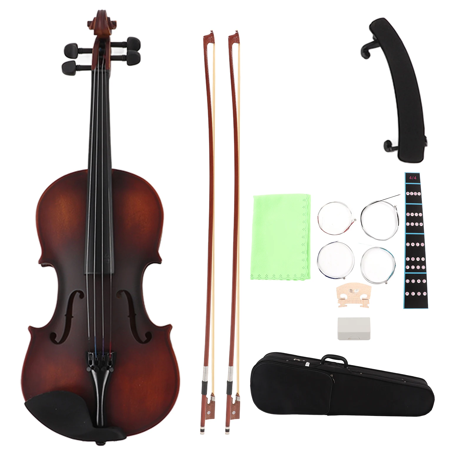 Violin Aston Villa Exquisite Matte Violin Beginners Playing Grade Test 4/4 Retro