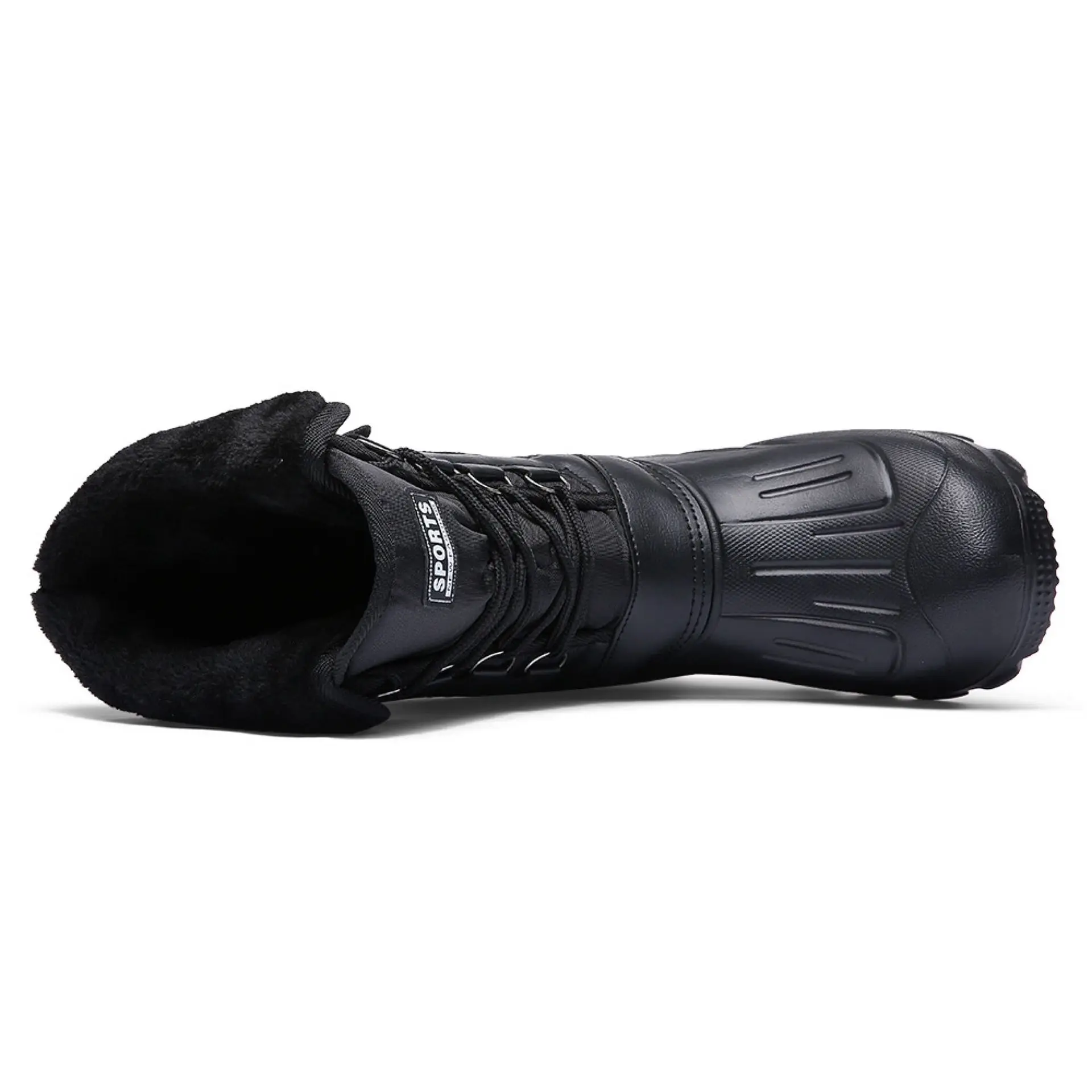 2023 New Men's Winter Boots Platform Men's Snow Boots Warm Thick Plush Waterproof Outdoor Fishing Work Boots Plus Size 40-46