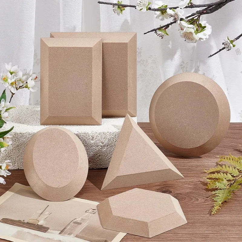 6Pcs 6 Styles Pottery Mould Pottery Tools and Supplies Ceramic Mould for Clay Hand Building Dish Plate Press for DIY Dish