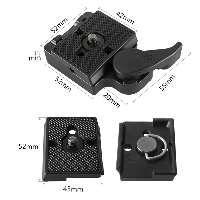 Manfrotto Quick Release Plate 200PL-14 Quick Release Clamp Aluminum Lightweight for Manfrotto Camera Accessories