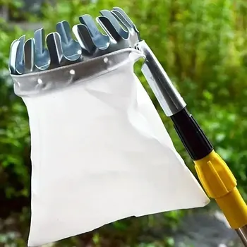 1pc Fruit Picker Tool, Metal Cherry Picker Tool, Fruit Picker Basket Head,Fruit Harvester Attachment Garden Hardware Tools 1