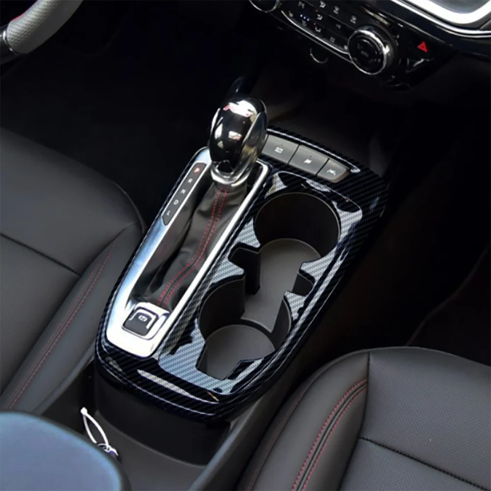 

Carbon Fiber Styling Gear Shift Panel Bezel Trim Cover For 2023 2024 Chevrolet Trax