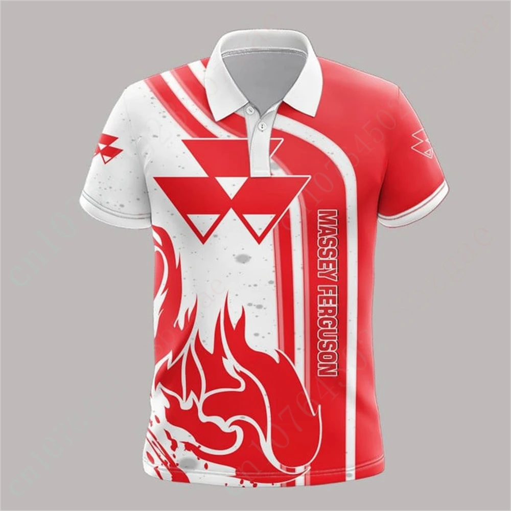 

Massey Ferguson Clothing Breathable Tee Anime Polo Shirts And Blouses Unisex Short Sleeve 3D Golf Wear Casual T Shirt For Men