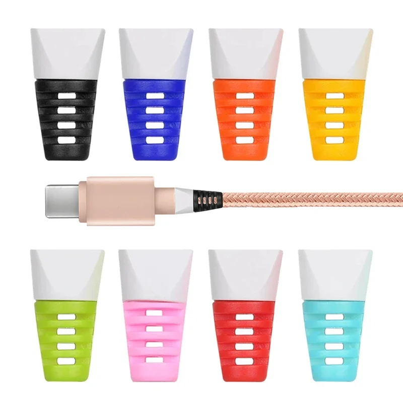 10Pair Cable Winder Data Line Protector Bobbin Case Protection Spring Twine for IPhone Android USB Charging Earphone Cable Cover