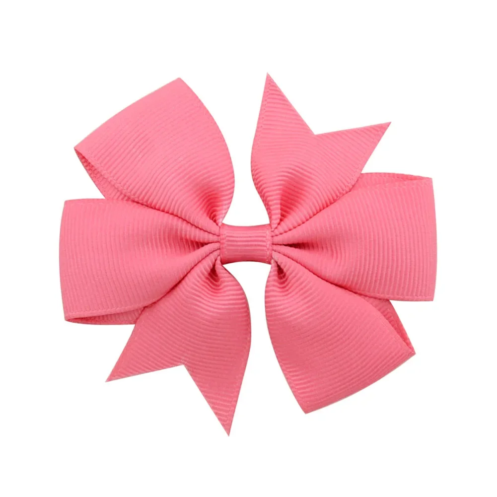 Vibrant Solid Grosgrain Ribbon Hair Bows for Girls - Boutique Hair Clips & Accessories