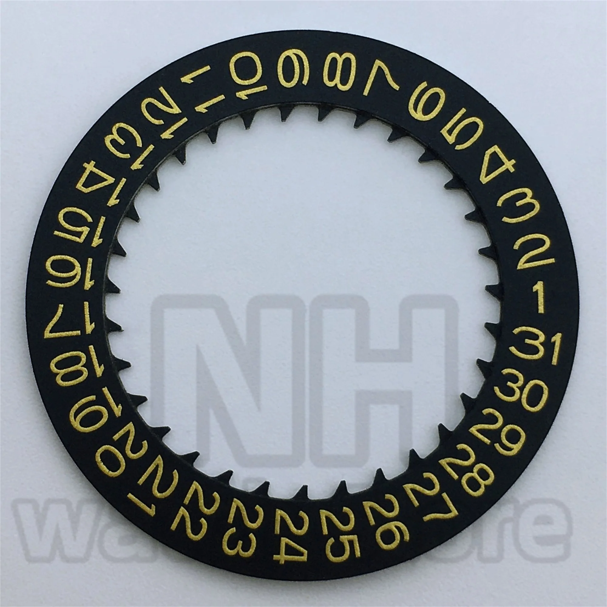 Luminous Watch Calendar Disc with Date Wheel for Modified Repair Tools - Black, White, Green, Blue Options