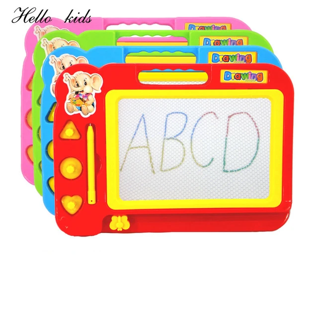 Erasable Magnetic Doodle Writing Drawing Painting Board Pad Educational Toy  with 2pcs Stamps for Kids Toddlers Children - AliExpress