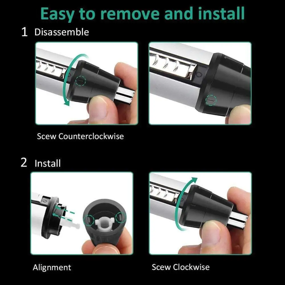 Origina 4in1 Rechargeable Nose Ear Hair Trimmer For Men&Women Grooming Kit Electric Eyebrow Beard Trimer Nose And Ears Trimmer 5