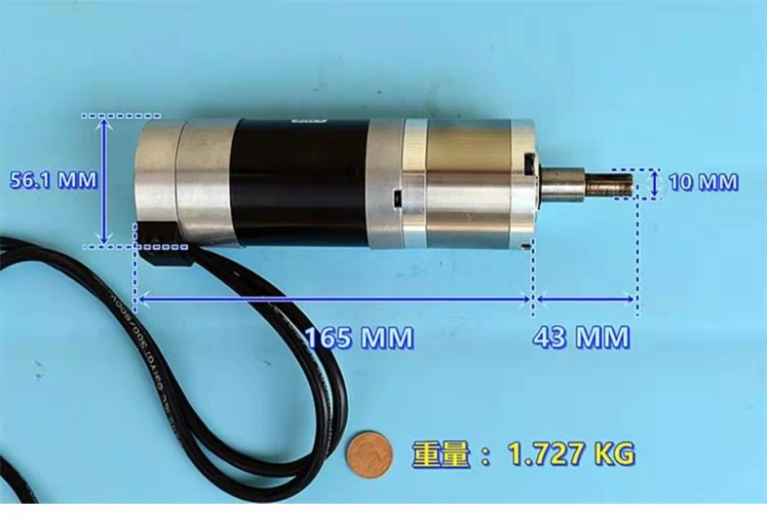 All-metal gear planetary DC deceleration DC36V three-phase brushless motor with servo feedback high torque germany imported two phase four wire 20 step planetary gear motor precision all metal gear reducer