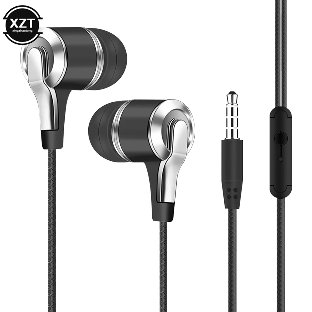 

Earphones 3.5mm In-Ear 1.2m Wired Control Sport Headset Wired Headphones For Huawei Honor Smartphone With Microphone