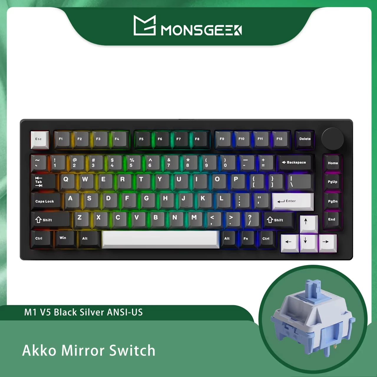Akko MonsGeek M1 V5 لوحة المفاتيح الميكانيكية تفكي...