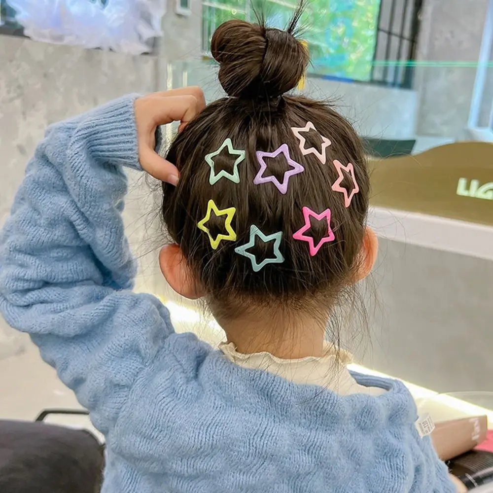 Description Picture 5 of itemStar Heart Shape y2k Geometry Shape Female Hair Accessories Children Hairpin Set Girl Baby Hair Clip Korean Style Headwear
