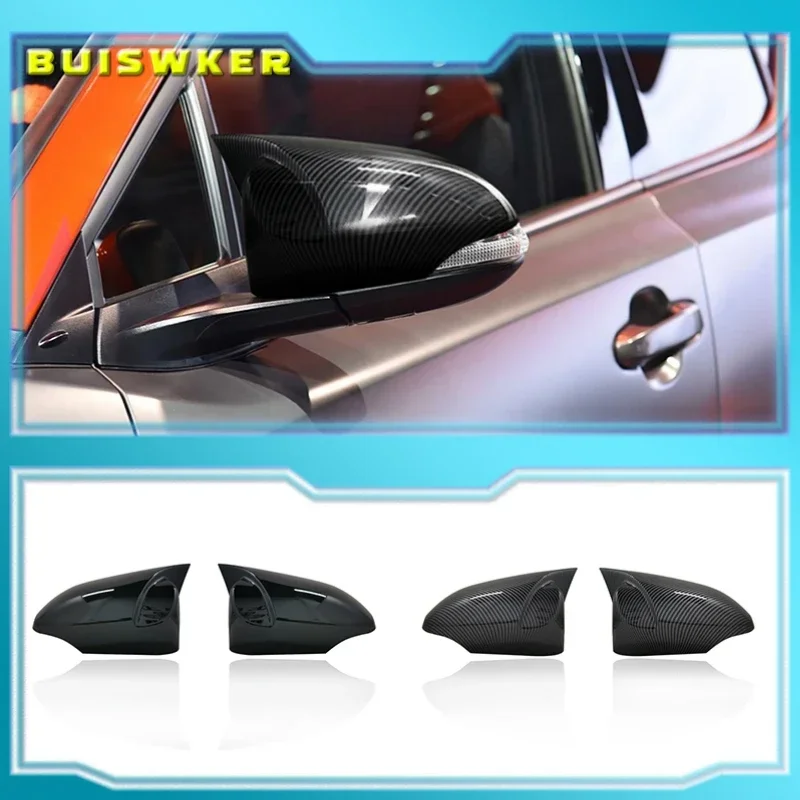 

Car Rear View Wing Mirror Cover Trim Look Side Door Wing Mirror Cover Caps For Toyota C-HR CHR 2016 2017 2018 r20 Carbon Fiber