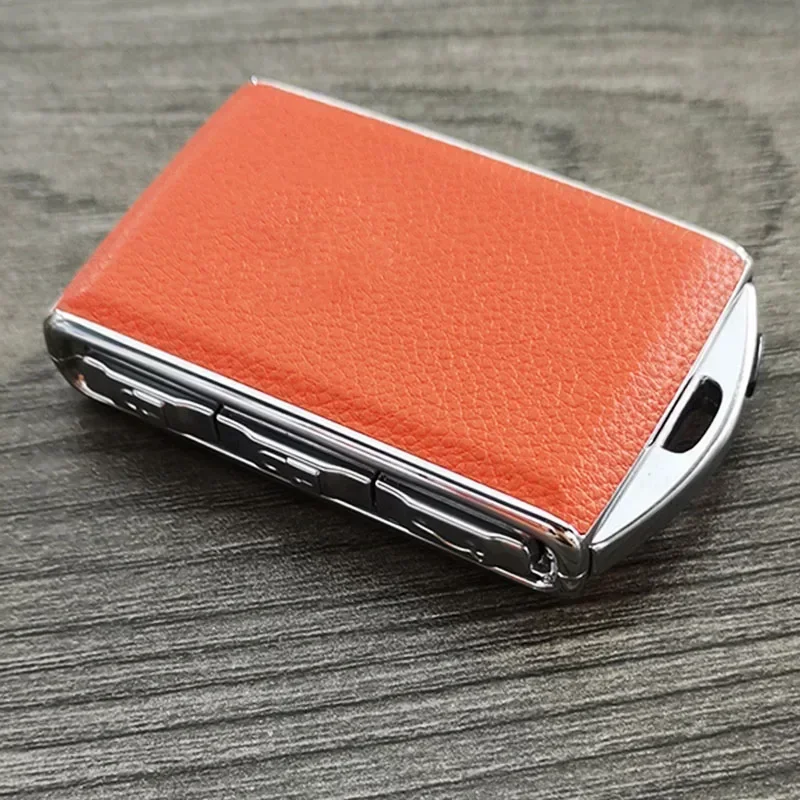 Car Key Case Fashion Leather Alloy Car Key Case Fashion Key Modification Shell for Volvo S60 S90 XC40 XC60 XC90 V60 V90 Polestar 1 Polestar 2