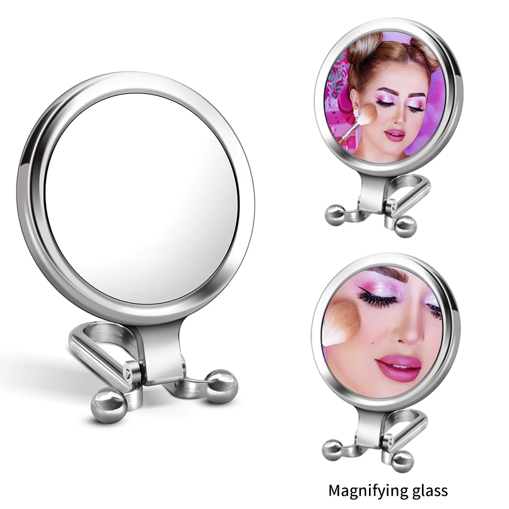 2/5/10X Magnifying Makeup Mirror Handheld Makeup Vanity Mirror Folding