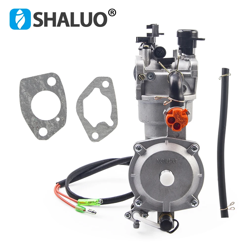 Auto Choke Lpg Duplo Combustível Carburador ng Conversão Kit Gerador de Gasolina Atualizado 5kw 6.5kw 188f 190f 13p