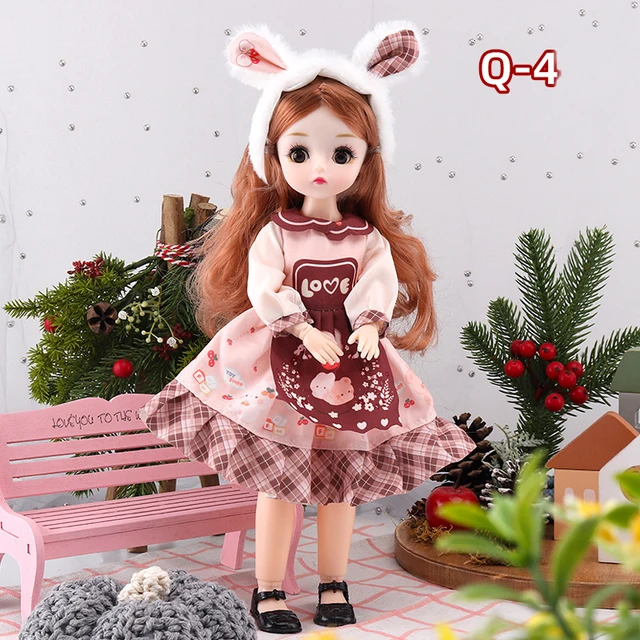 Fashion 30cm 1/6 Anime Bjd Doll Princess Clothes Accessories Suit Loli Skirt Girls Kids Doll Dress Up DIY Toy Gift Reborn Kawaii - Q-4, 30 cm