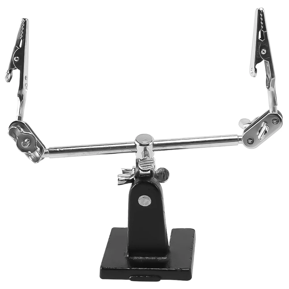 Adjustable Third Hand Soldering Tool Desk Clamp Welding 2 Alligator Clips Soldering Stand Repair Tool soldering tool soldering iron stand soldering helping hands welding tool