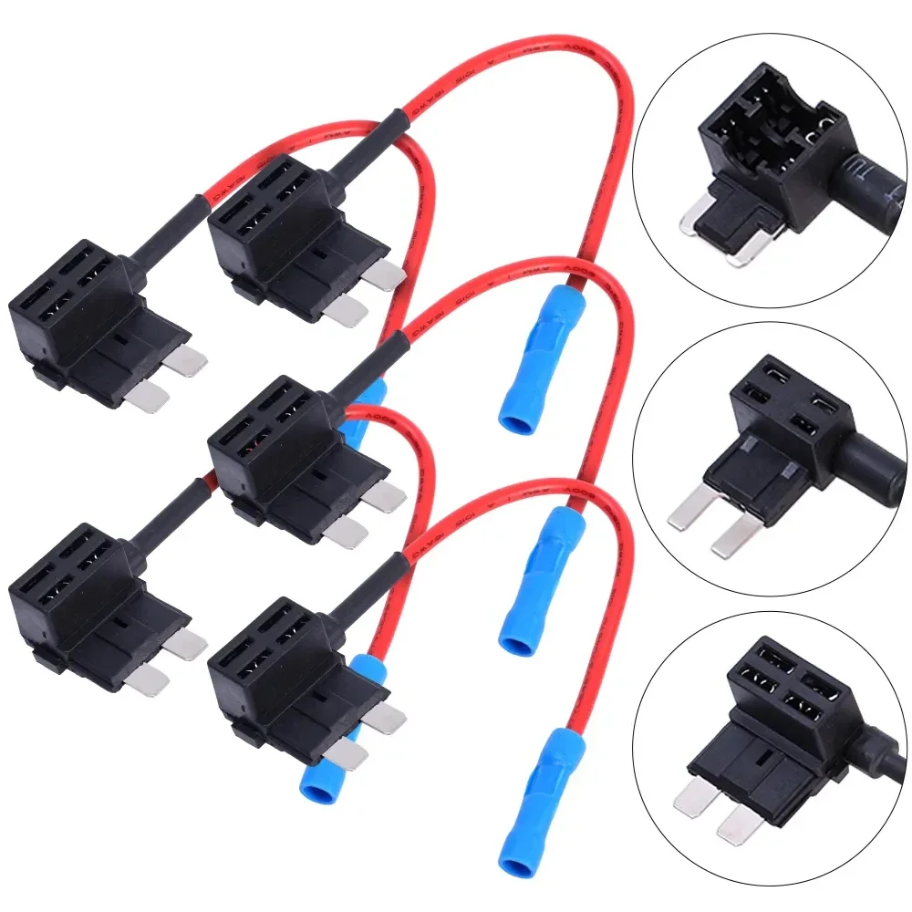 5/10PCS Car Fuse Holder Add-a-circuit MINI SMALL MEDIUM TAP Adapter Micro Mini Standard Blade Fuse Holder