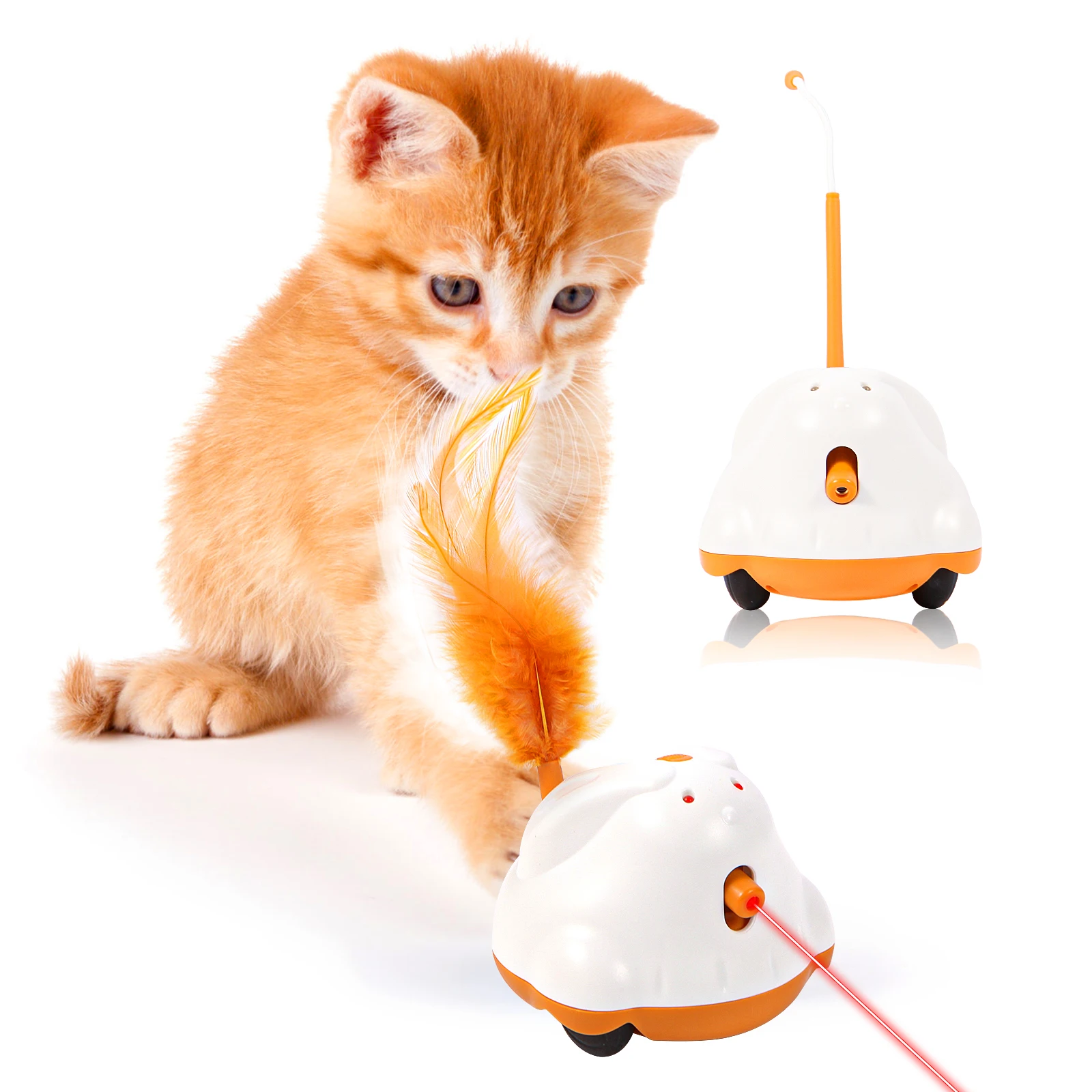 Automata Érzékelő Cica toys interaktív smare robotic Elektronfizika Toll Fogas kérdés self-playing USB újratölthető Kismacska toys számára pets