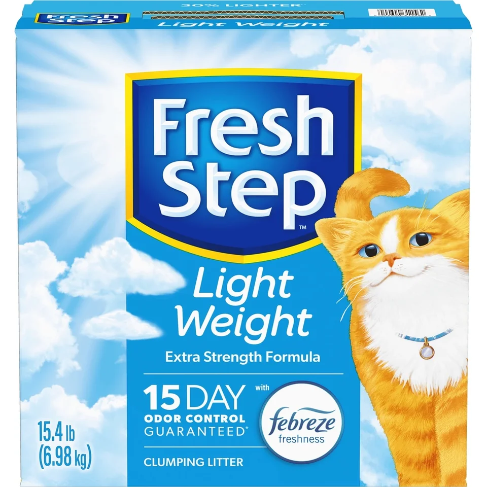 Lightweight Clumping Cat Litter with Febreze Freshness