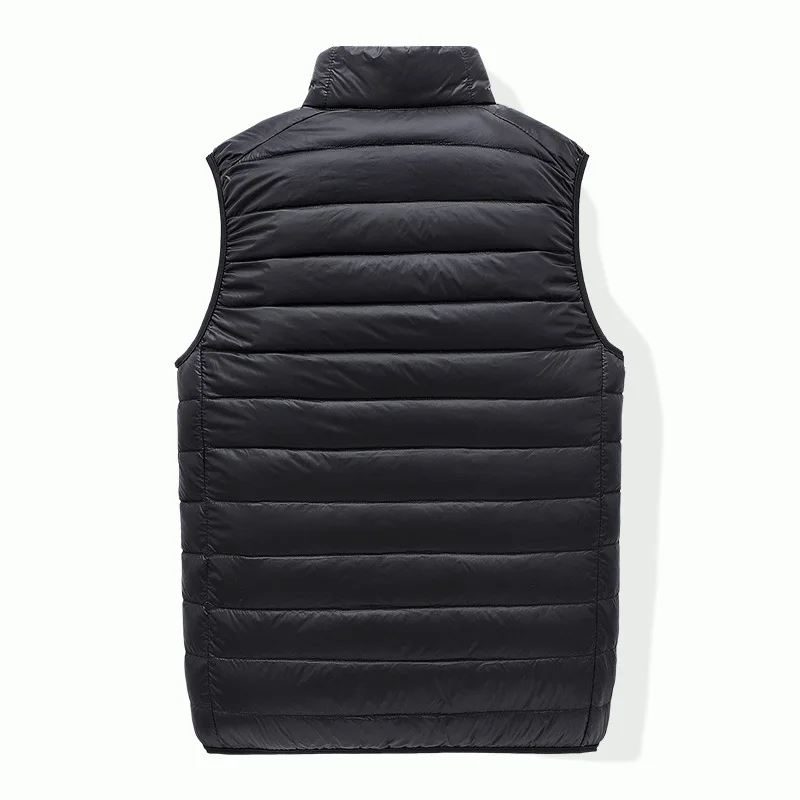 Men's Sleeveless Puffer Jacket New Autumn Spring Lightweight Water-Resistant Packable Men Down Vest Coat