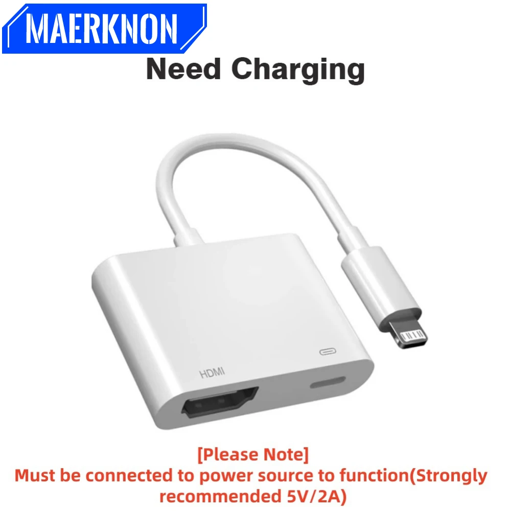 2 In 1 1080P Lighting To HDMI OTG Adapter Fast Charging Hub Converter For iPhone Laptop Tablet Multi Port TF Memory Card Reader otg adapter card reader lightning to hdmi adapter lightning to usb otg adapter