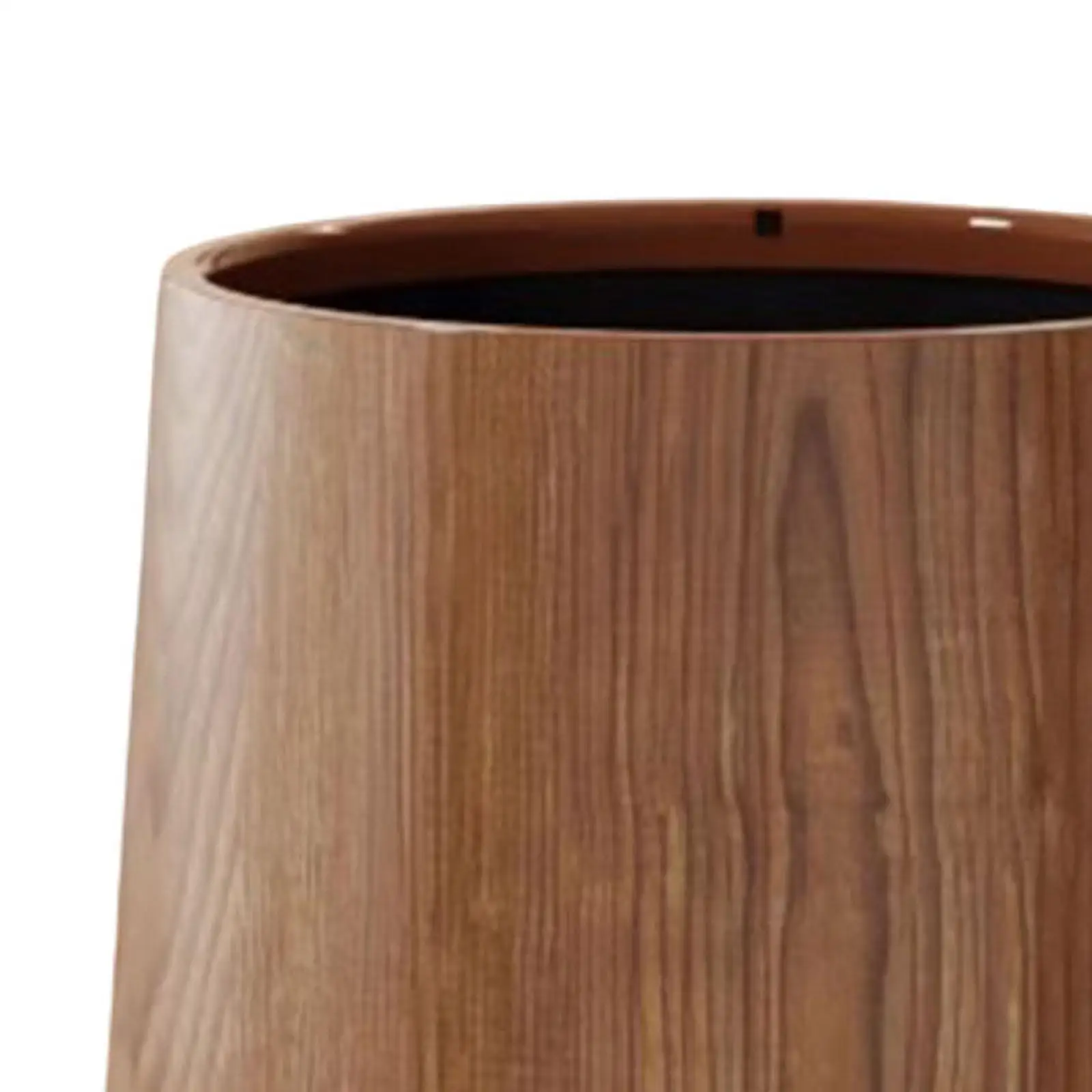 Trash Can Imitation Wood Grain,Sturdy,Farmhouse Decorative Portable Garbage Can Wastebasket Bin Open Top for Office Bedroom Home