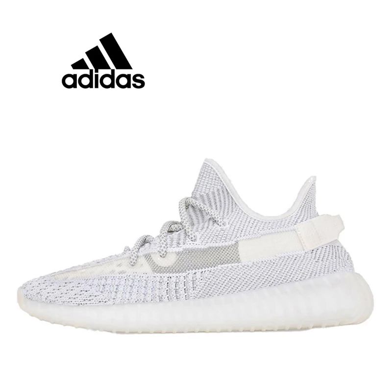 Оригинальные женские классические Ониксовые кроссовки Adidas Yeezy Boost 350 V2, статические Светоотражающие кроссовки для занятий спортом на открытом воздухе