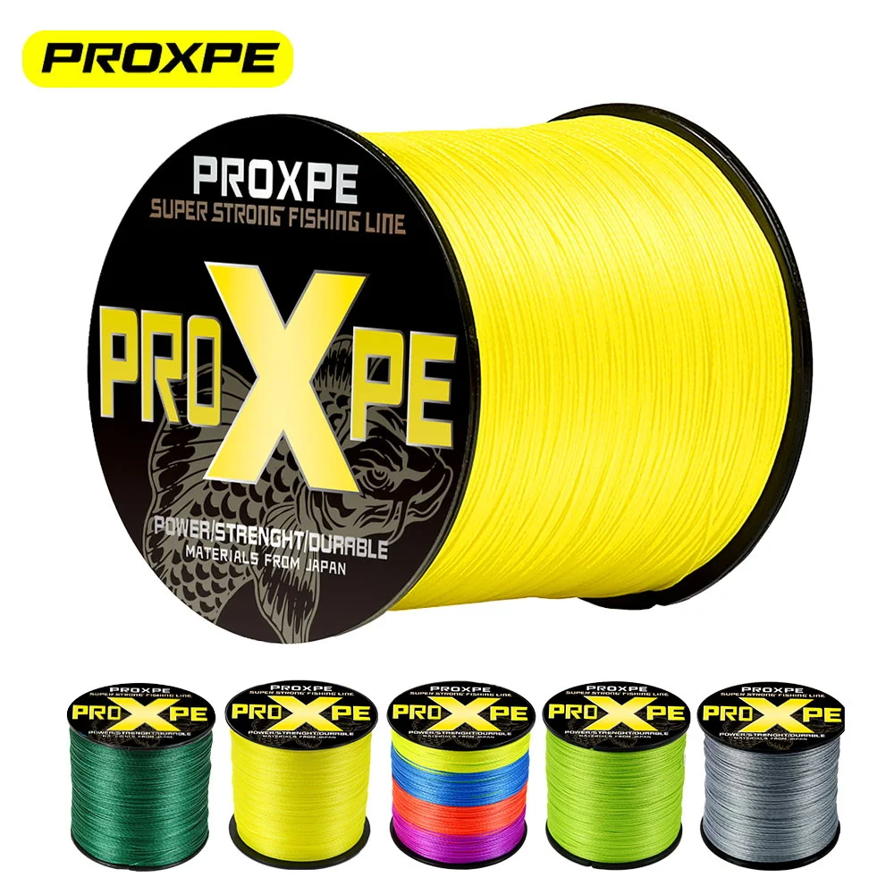 

PROXPE 300M/500M/1000M/100M 8 Strands Weaves PE Braided Fishing Line Multifilament For Saltwater Sea Carp Fishing Accessories