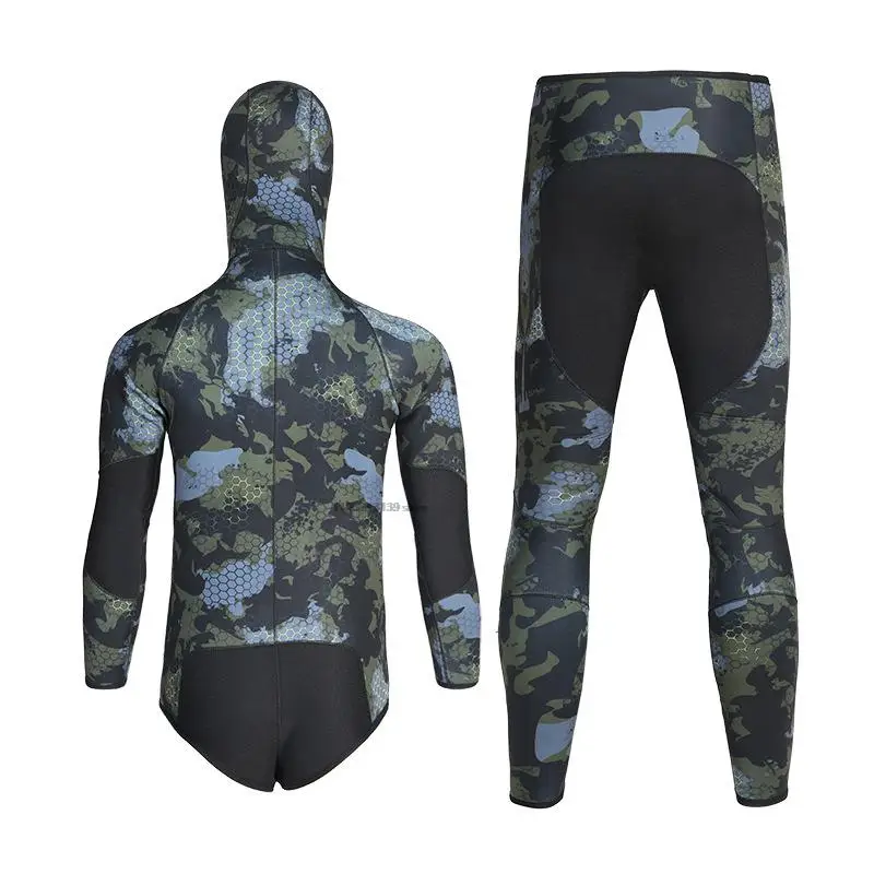 3.5mmNeoprene Wetsuit Men Camo WetSuits Keep Warm Surf Scuba Diving Suit Fishing Spearfishing Swimming Suit Kitesurf WetSuits 6
