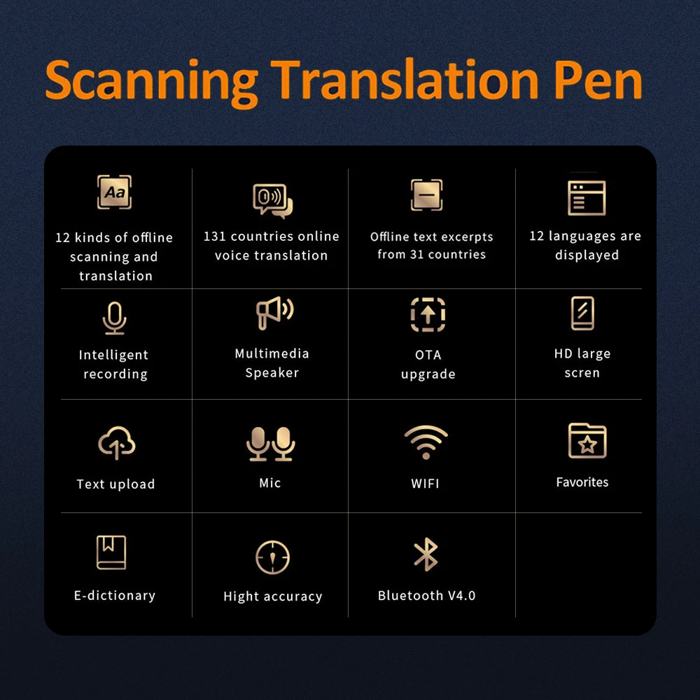 S8 pro Translation Pen Scan Reader Device Text Scanning Reading Translator Wifi 134 Languages Travel Abroad Available Offline