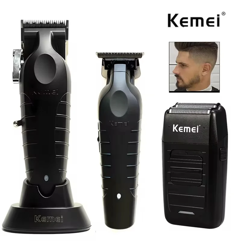 Kemei KM-2296 KM-2299 KM-1102 バリカンキットメンズ電気