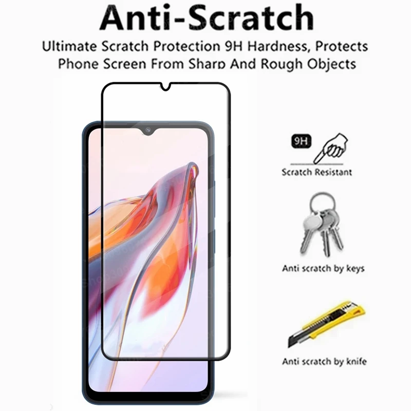 2in1 Screen Protector For Redmi 12C Tempered Glass for Xiaomi Redmi 10C 9H Premium Glass for Redmi 12c Lens Protective Glass