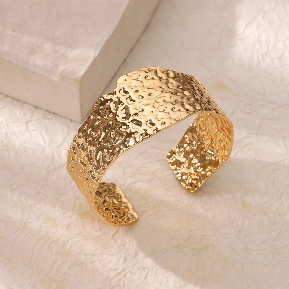 Stainless Steel Texture Bracelets For Women