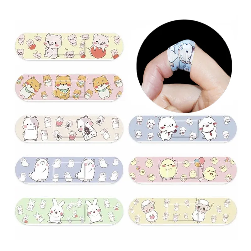 120pcs/set Cartoon Kawaii Band Aid Animal Prints  Strips Wound Plaster Dressing Skin Patch First Aid Adhesive Bandages 3